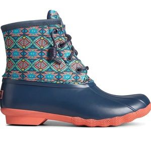 Sperry Top-Sider Saltwater Serape Printed Waterproof Boots